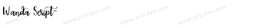 Wanda Script字体转换